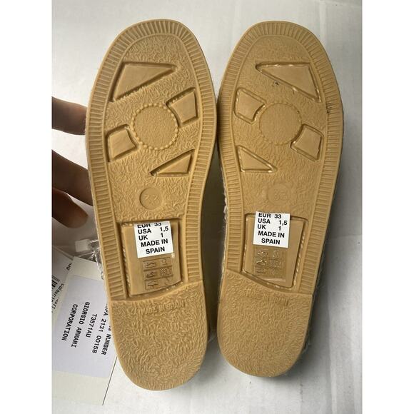 Giorgio Armani Kids T3571 Yellow Sandals Espadrilles with Twine Size EU 32 US13c - Picture 6 of 8